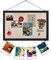Cork Boards for Walls, 16 X 11 in Wall Mounted Photo Board(Black)